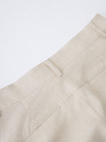 PATH LINEN COTTON MIXED SHORTS media