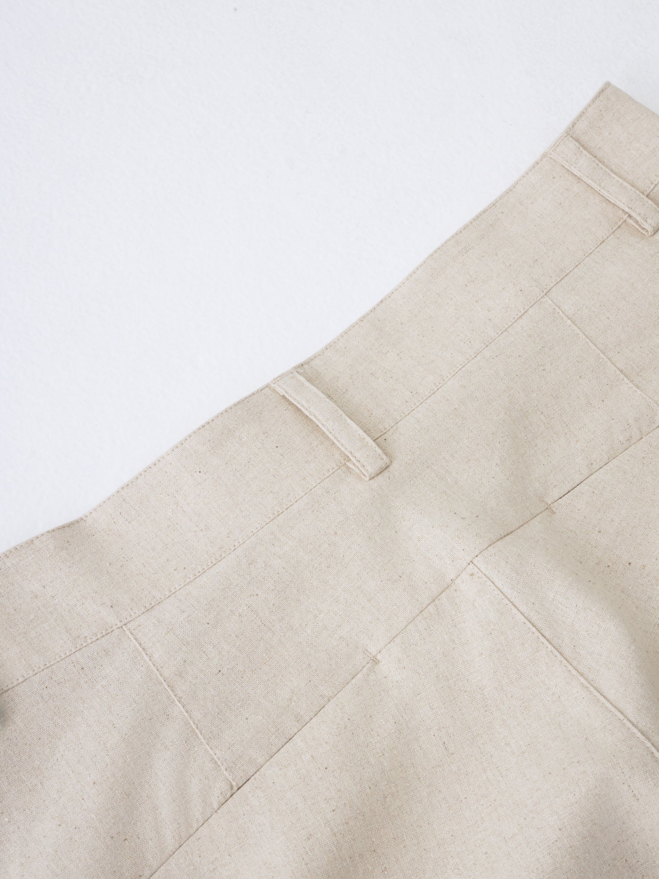PATH LINEN COTTON MIXED SHORTS