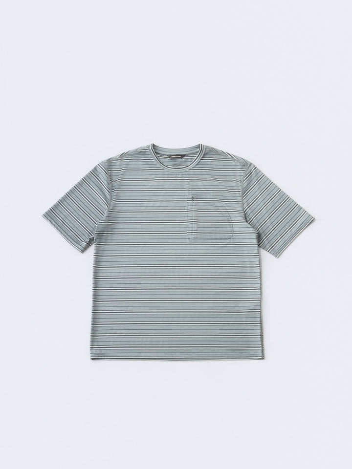 STRIPED SHORT SLEEVE T-SHIRT flat model media