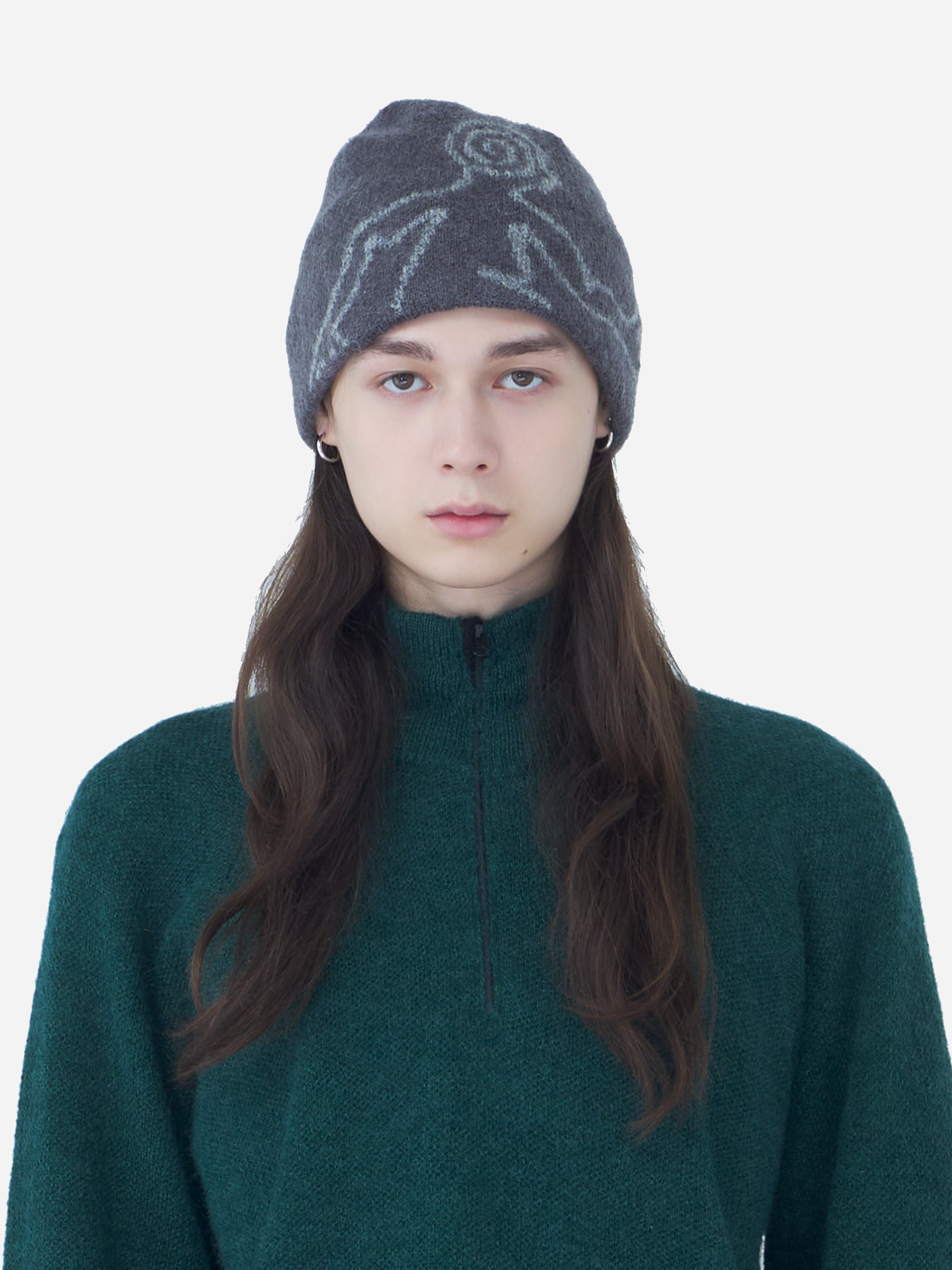 EXPLORATION MOHAIR MIXED BEANIE (PRE-ORDER)