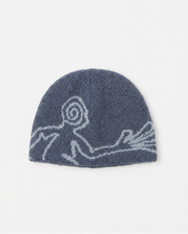 EXPLORATION MOHAIR MIXED BEANIE (PRE-ORDER) flat model media