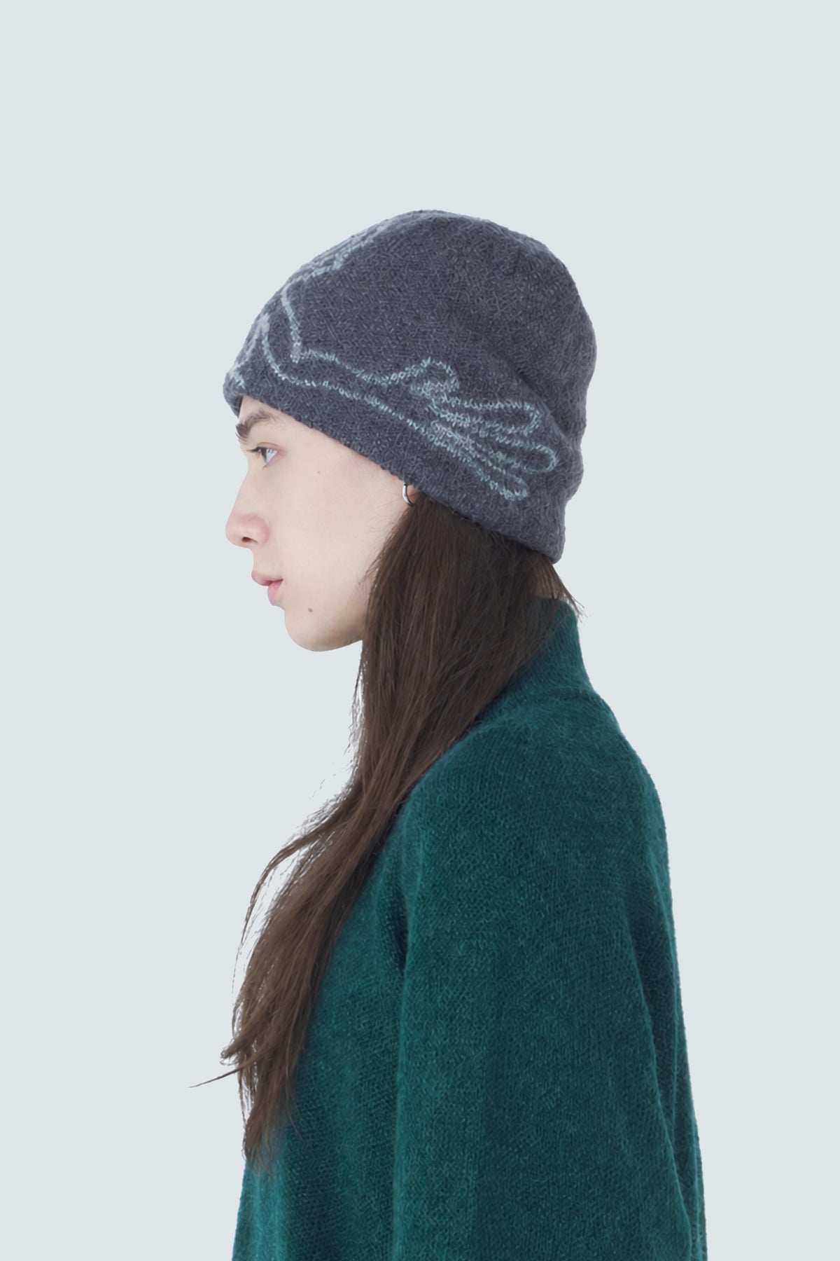 EXPLORATION MOHAIR MIXED BEANIE