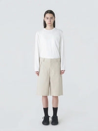 PATH LINEN COTTON MIXED SHORTS hover media
