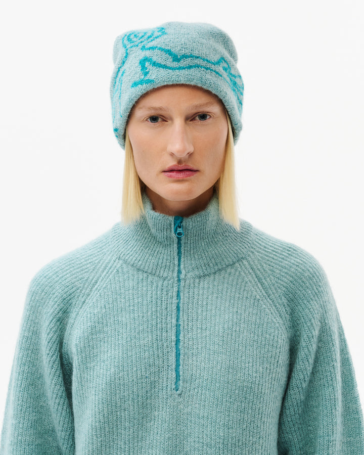 MOSCOT MOHAIR MIXED KNIT BEANIE hover media