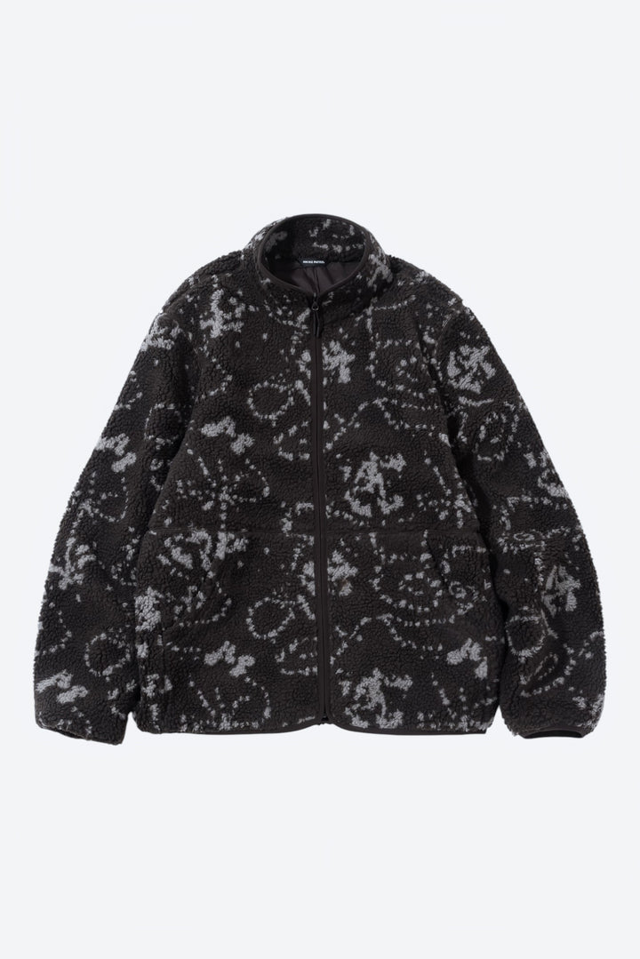 PRINT FLEECE JACKET flat model media
