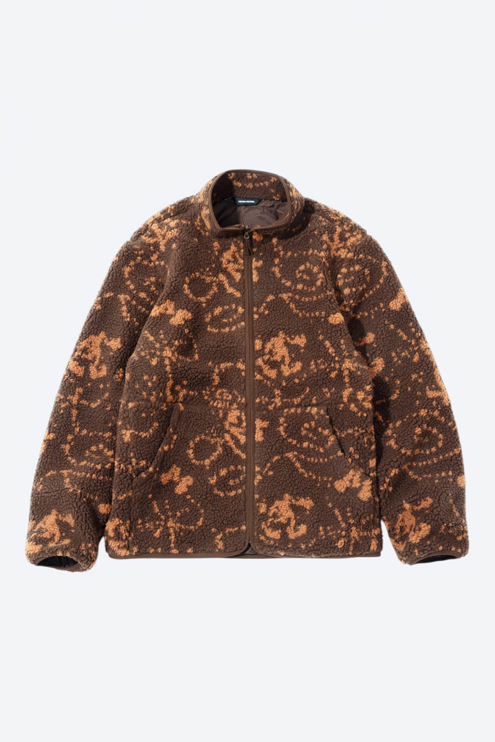 PRINT FLEECE JACKET flat model media