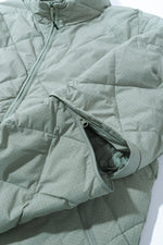 BASE GRID LT DOWN ZIP CHECK JACKET media