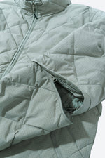 BASE GRID LT DOWN ZIP CHECK JACKET media