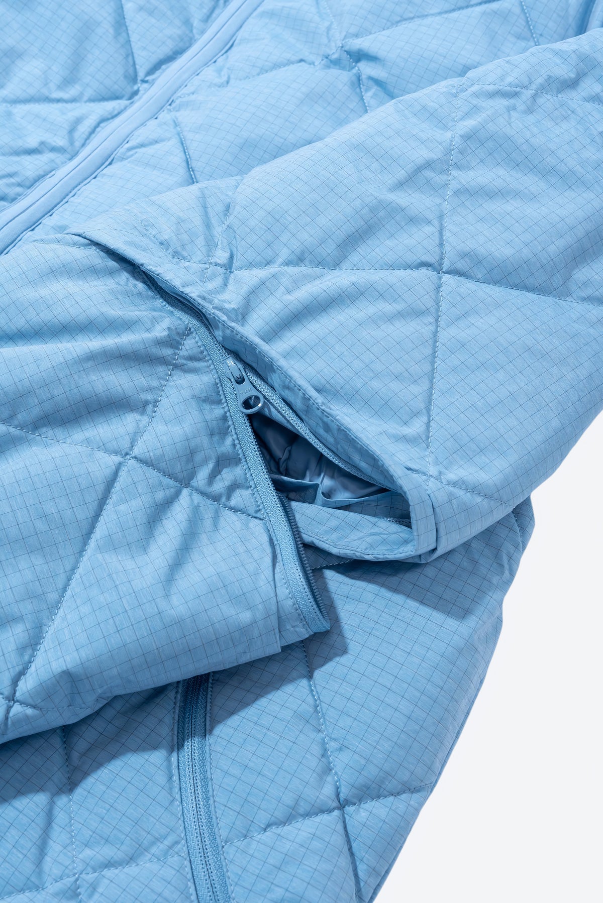 BASE GRID LT DOWN ZIP CHECK JACKET