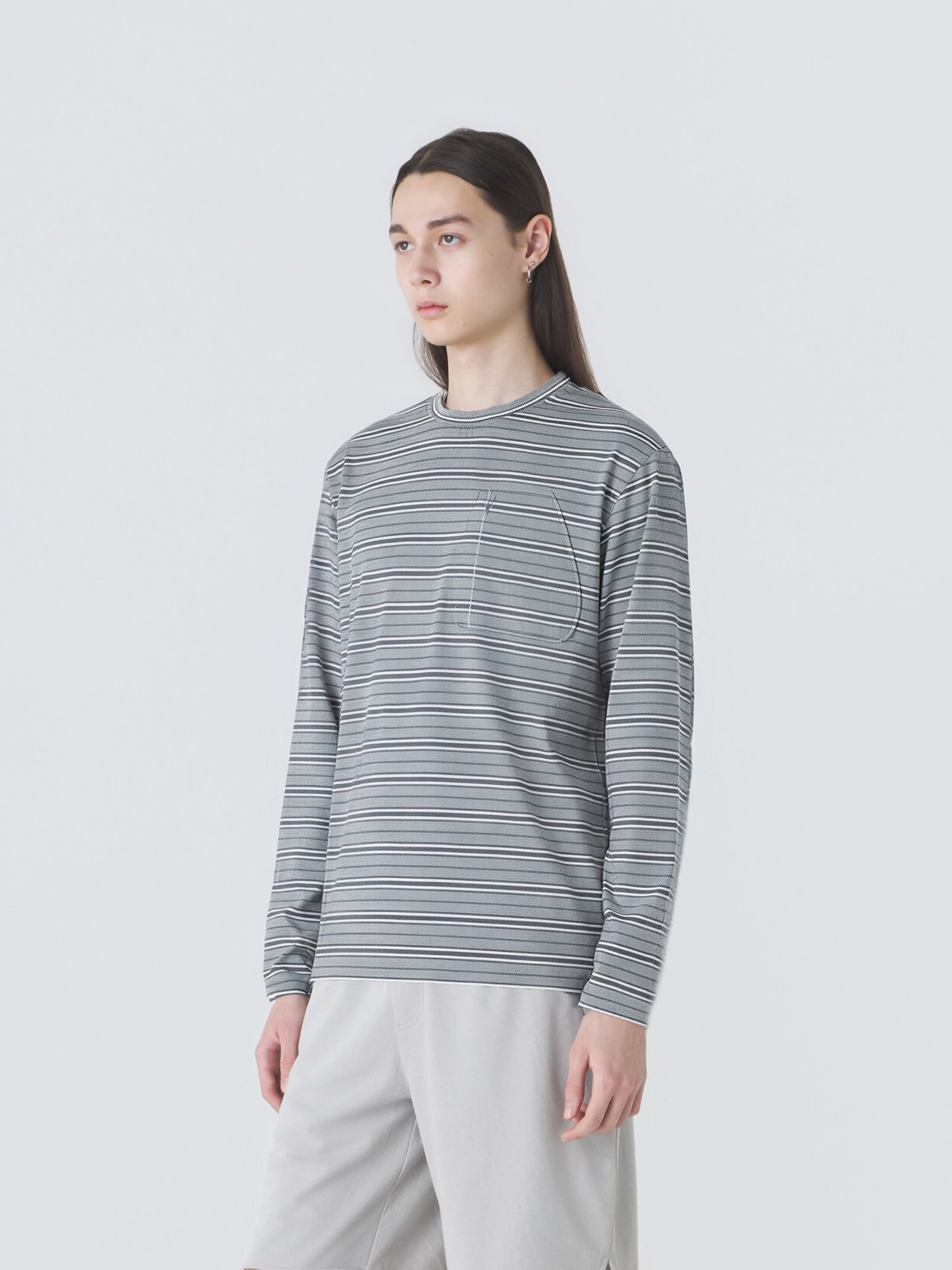 STRIPED LONG SLEEVE T-SHIRT