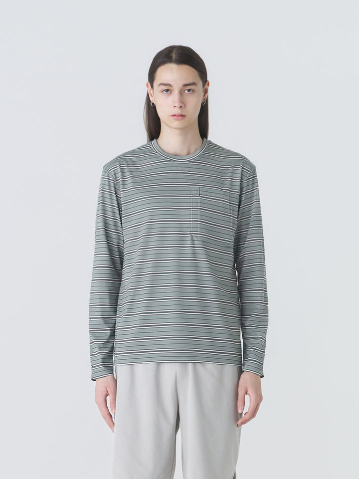 STRIPED LONG SLEEVE T-SHIRT media