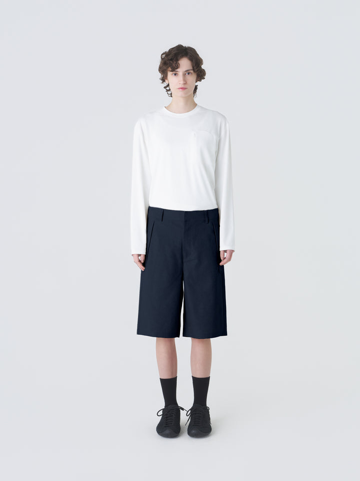 PATH LINEN COTTON MIXED SHORTS hover media