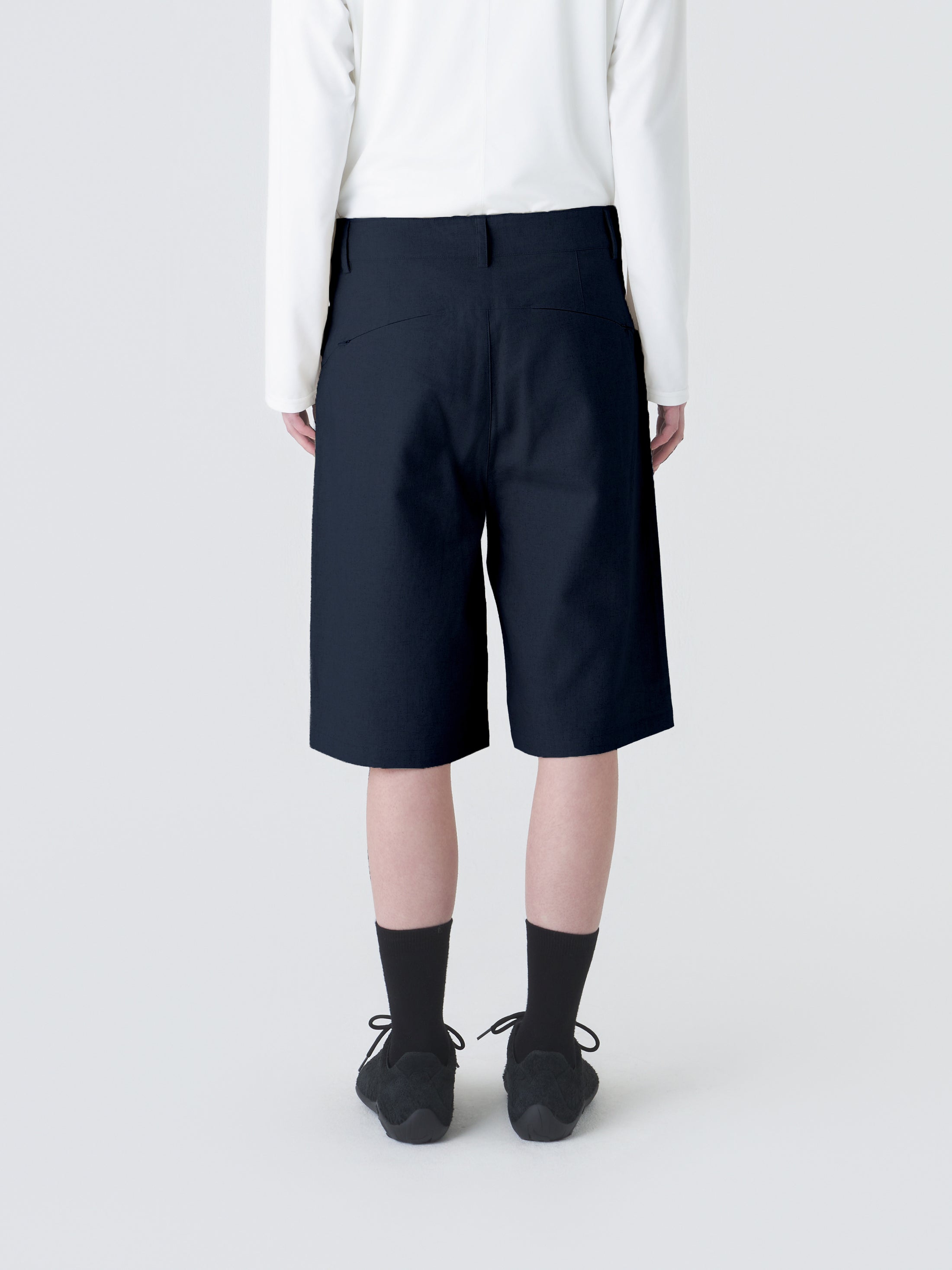 PATH LINEN COTTON MIXED SHORTS